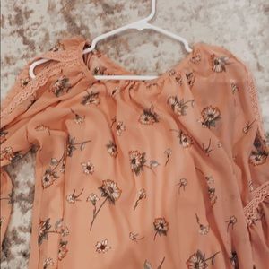 This is a kint works pink dress with formal prints